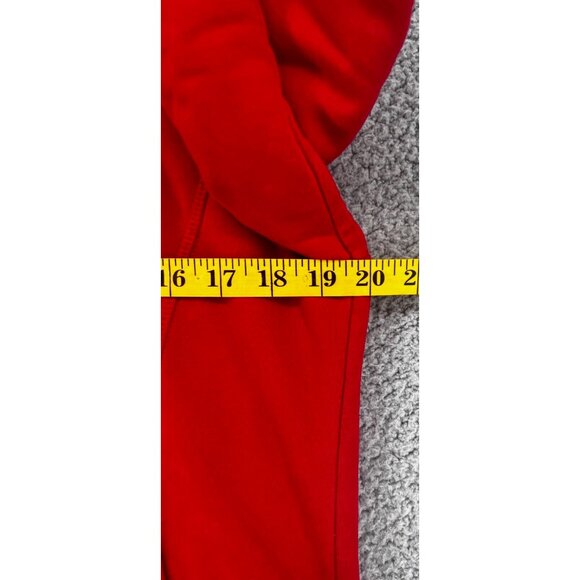 LL Bean Women’s Ivory Zip Hooded Faux Fur Lined Sweatshirt Medium Fur Ruff Hood - Picture 7 of 12